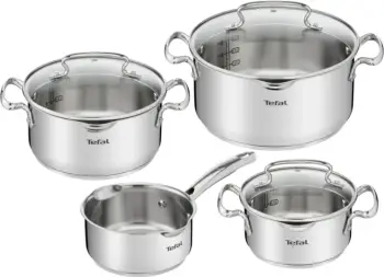 Set tenxheresh Tefal Duetto+ G719S734, 7 copë, çelik inoks
