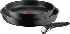 Set tiganësh Tefal Ingenio Ultimate L7649253, Titanium 3X, 24cm 28cm, i zi - 1