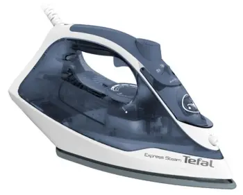 Hekur me avull Tefal Express Steam FV2837E0, 2400W, bazë qeramike, blu