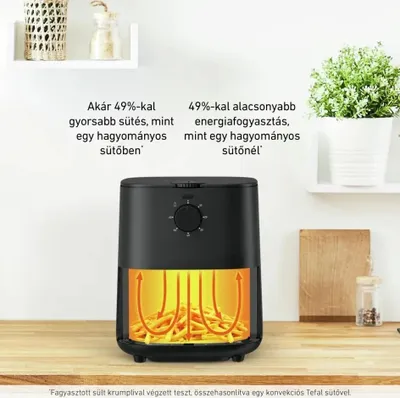 Fritezë me ajër Tefal Essential EY130815, 1400W, 3.5L, e zezë - 5