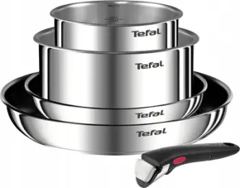 Set tenxheresh dhe tiganësh Tefal Ingenio Emotion L897S574, 5 pjesë, çelik inox, me veshje jo ngjitëse