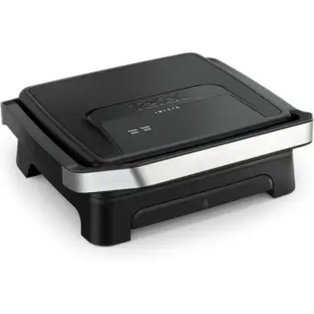 Grill elektrik Tefal Inicio Classic GC271810, për 4 deri 6 persona, për panini dhe mish, inox i zi