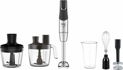 Blender Tefal HB95LD38, 800 ml, i zi/ argjendtë - 1