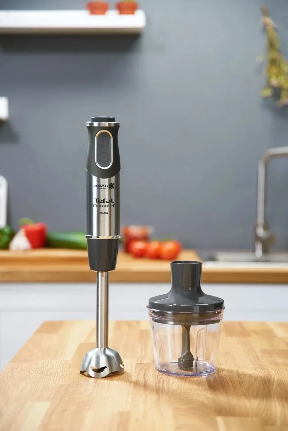 Blender dorë Tefal QuickChef, 1000W, 20 shpejtësi, zi-argjend - 6