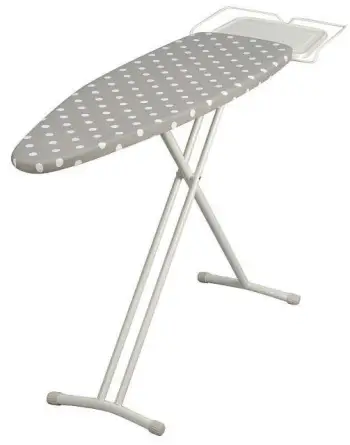 Dërrasë hekurosjeje Tefal TI1200E1 124x40cm, lartësi e rregullueshme 93cm, këmbë çeliku, mbulesë pambuk