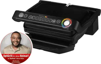 Grill elektrik Tefal GC705816, Touch, 600 cm², Ngjyrë e zezë