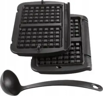 Pllaka ndërruese për waffle Tefal XA724810, për OptiGrill+, alumini, të zeza