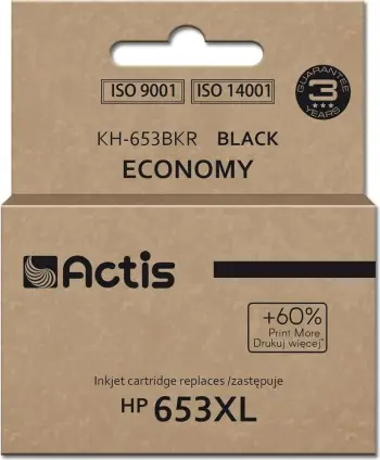 Ngjyrë për printer Actis KH-653BKR, 20ml, 575 faqe, e zezë