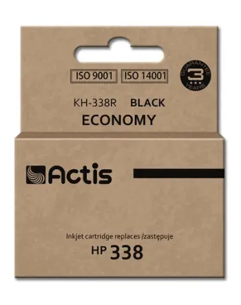 Ngjyrë për printer Actis KH-338R (zëvendësim për HP 338 C8765EE), 15 ml, e zezë