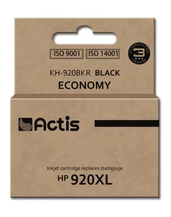 Ngjyrë për printer Actis KH-920BKR (zëvendësim për HP 920XL CD975AE), 50 ml, e zezë