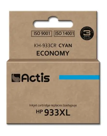 Ngjyrë për printer Actis KH-933CR (zëvendësim për HP 933XL CN054AE), 13 ml, e kaltër
