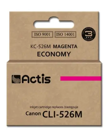 Ngjyrë për printer Actis KC-526M (zëvendësim për Canon CLI-526M), 10 ml, vjollcë