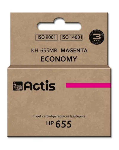 Ngjyrë për printer Actis KH-655MR (zëvendësim për HP 655 CZ111AE), 12 ml, vjollcë - 1