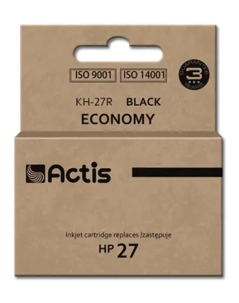 Ngjyrë për printer Actis KH-27R (zëvendësim për HP 27 C8727A), 20 ml, e zezë