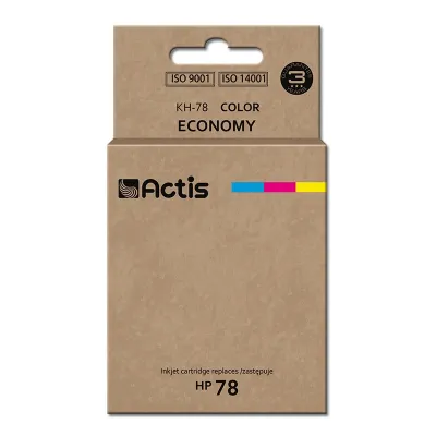 Ngjyrë për printer Actis KH-78 (zëvendësim për HP 78 C6578D), 47 ml, e kaltër / vjollcë / e verdhë - 1