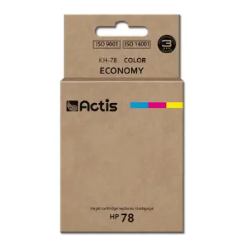 Ngjyrë për printer Actis KH-78 (zëvendësim për HP 78 C6578D), 47 ml, e kaltër / vjollcë / e verdhë
