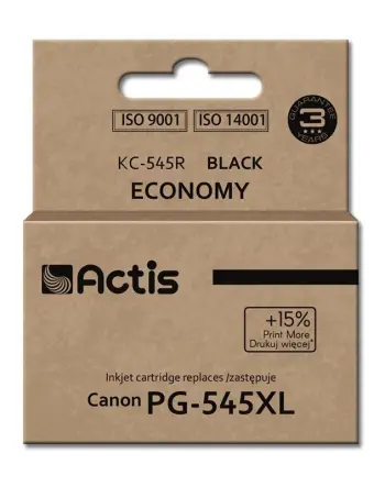 Ngjyrë për printer Actis KC-545R (zëvendësim për Canon PG-545XL), 15 ml, e zezë