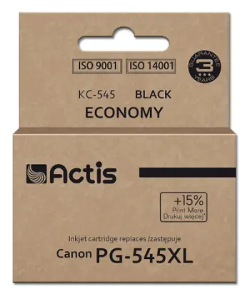 Ngjyrë për printer Actis KC-545 (zëvendësim për Canon PG-545XL), 15 ml, e zezë