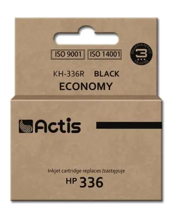 Ngjyrë për printer Actis KH-336R (zëvendësim për HP 336 C9362A), 9 ml, e zezë