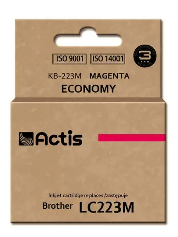 Ngjyrë për printer Actis KB-223M (zëvendësim për Brother LC223M), 10 ml, vjollcë