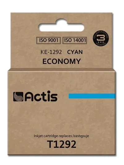 Ngjyrë për printer Actis KE-1292 (zëvendësim për Epson T1292), 15 ml, e kaltër - 1
