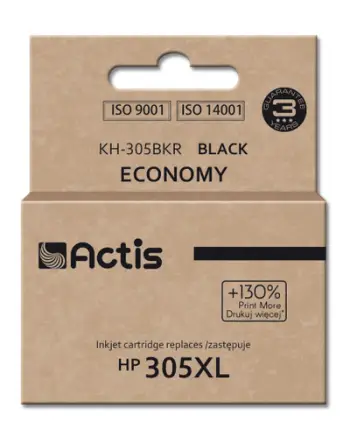 Ngjyrë për printer Actis KH-305BKR (zëvendësim për HP 305XL 3YM62AE), 20 ml, e zezë