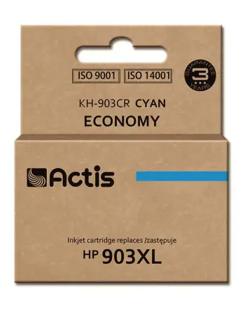 Ngjyrë për printer Actis KH-903CR (zëvendësim për HP 903XL T6M03AE), 12 ml, e kaltër