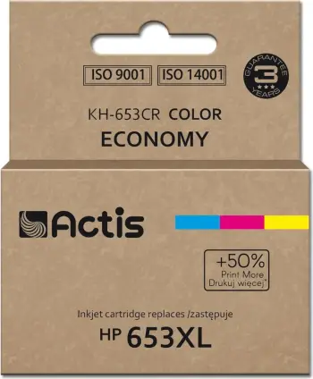 Ngjyrë për printer ACTIS KH-653CR, 18ml, 300 faqe, magenta/cian/e verdhë