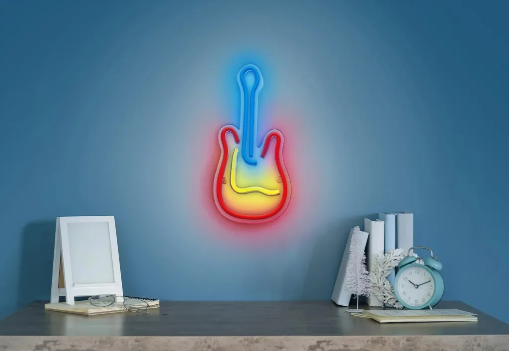 Dritë LED Actis Neon Guitar, Multikolor - 3