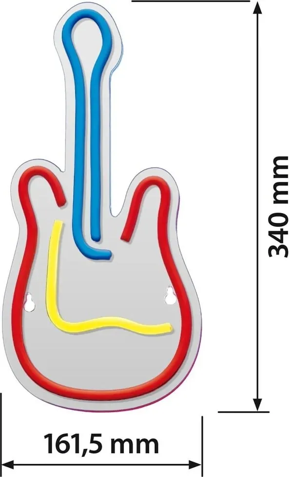 Dritë LED Actis Neon Guitar, Multikolor - 4