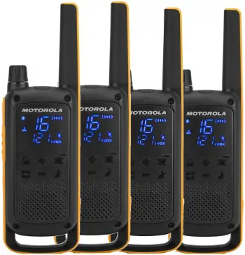 Radiomarrëse Motorola Talkabout T82 Extreme Quad, 4 pjesë