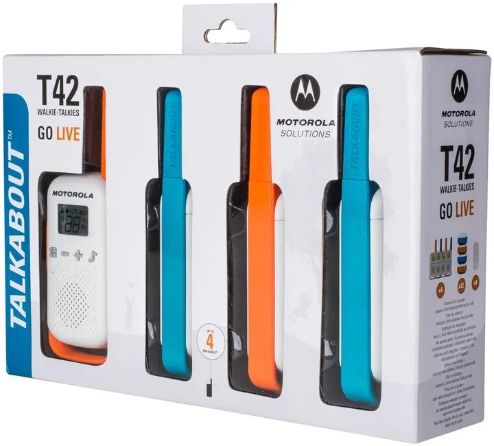 Radiomarrëse Motorola TLKR T42, 4 copë - 4