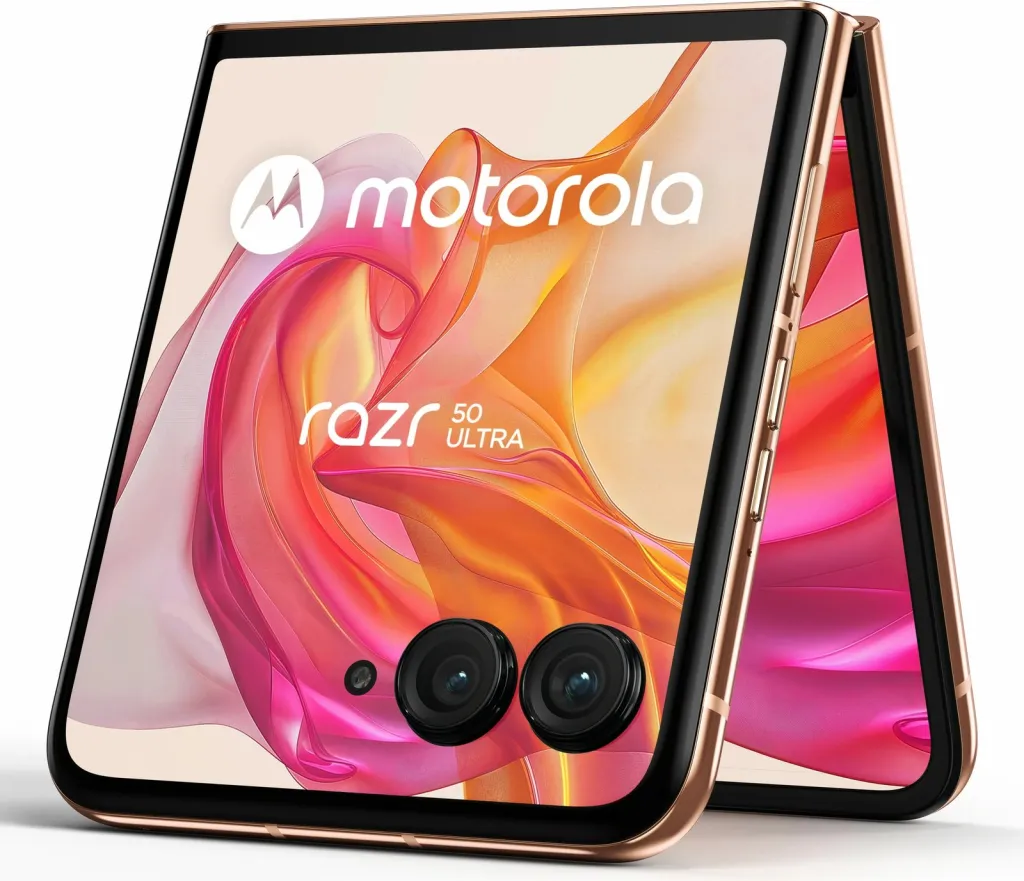 Celular Motorola razr 50 ultra, 12 GB, 512 GB, Peach - 3