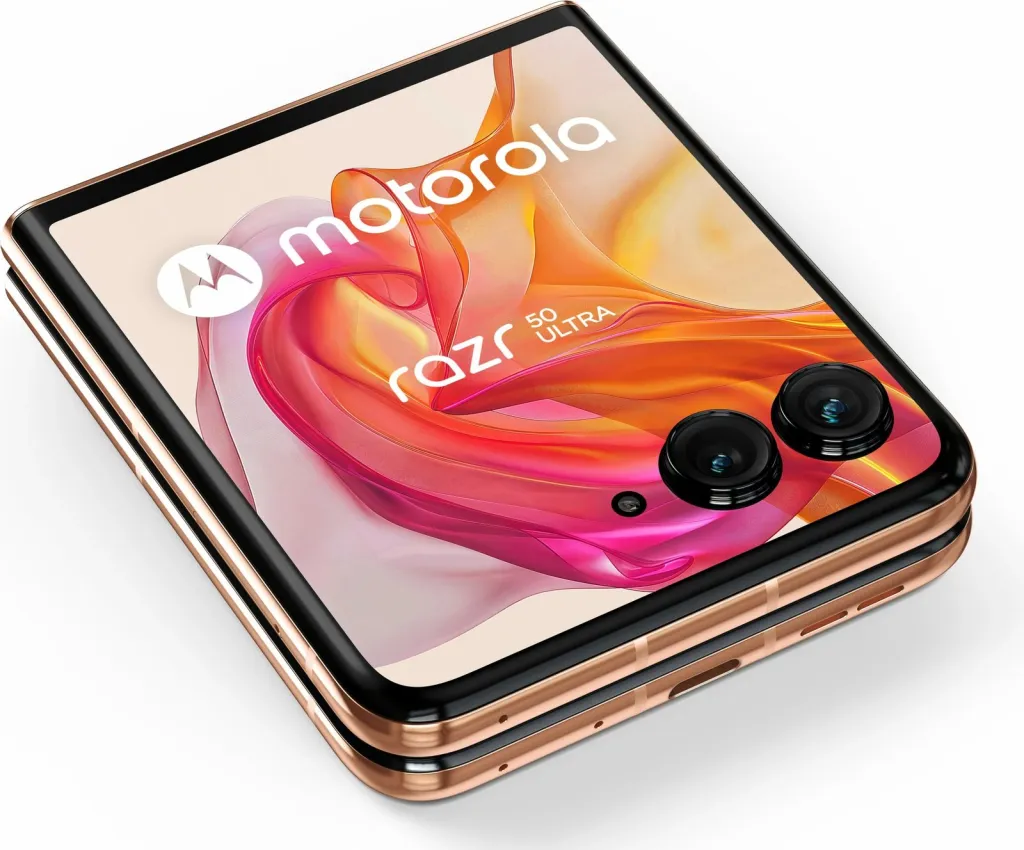Celular Motorola razr 50 ultra, 12 GB, 512 GB, Peach - 5