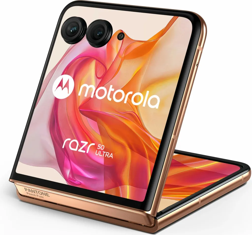 Celular Motorola razr 50 ultra, 12 GB, 512 GB, Peach - 6