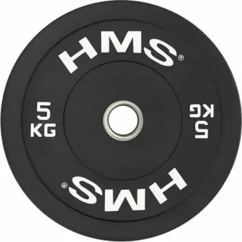 Pllakë olimpike HMS BBR5 Bumper (17-61-015), 5kg, e zezë