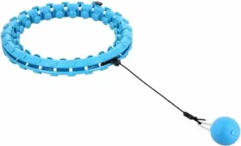 Set fitness HMS HHW01 + BR163, hula hoop inteligjent, brez neopreni, blu
