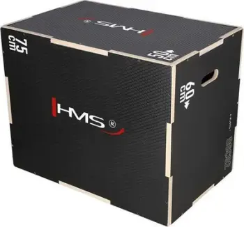 Kuti pliometrike HMS DSC02, 750x600x500MM HMS, 300kg, e zezë