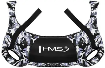 Thes trajnimi HMS WBF10, 10 kg, eko lëkurë, i zi
