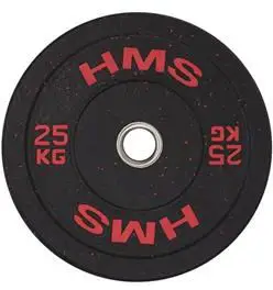 Disk olimpik HMS HTBR25, 25kg, vrimë 50mm, i kuq