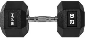 Peshë për ushtrime HMS Hex Pro, 25 kg, e zezë