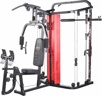 Pajisje multifunksionale HMS Atlas Atom, Smith machine, stacion multi-gym, gri