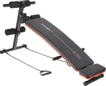 Stol trajnimi HMS L1110 Incline, i rregullueshëm, me shirita rezistence, i zi