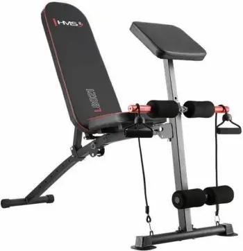 Stol multifunksional fitnes HMS L8021, kapasitet 150kg, i kuq e zi