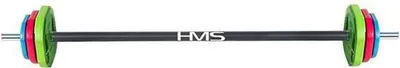 Set barbel HMS SBP20, 20 kg, për Body Pump, shumëngjyrësh - 1