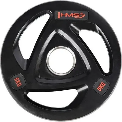 Pllaka për peshë HMS, 5 kg, të zeza - 1