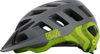 Helmetë çiklizmi malor Giro Radix, MTB, madhësia L 59-63 cm, e zezë metalike me jeshile