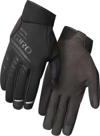 Doreza dimërore çiklizmi Giro Cascade W, me gishta të gjatë, Polartec Windbloc, e zezë, XL