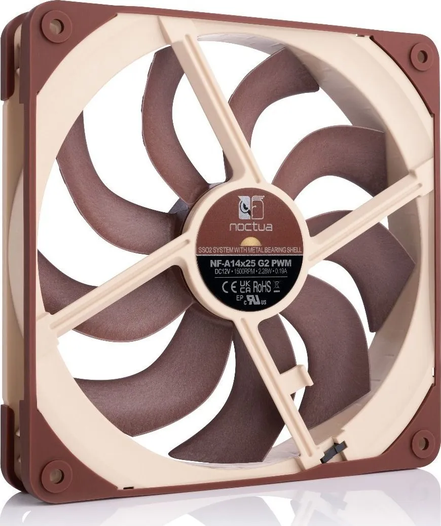 Ftohës Noctua NF-A14X25 G2 PWM, 140mm - 2