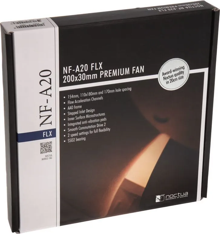 Ftohës Noctua NF-A20 PWM, 200 mm - 6